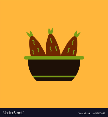 Cooking fish soup icon flat vector image Cooking fish soup icon flat vector image
