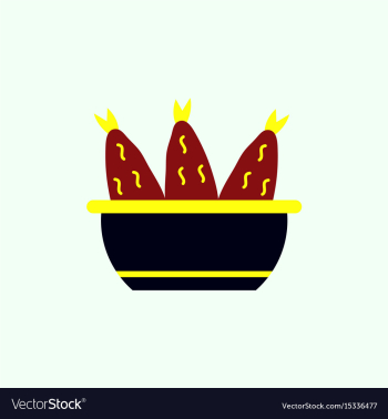 Cooking fish soup icon flat vector image Cooking fish soup icon flat vector image