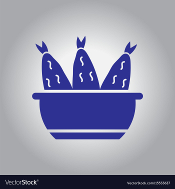 Cooking fish soup icon flat vector image Cooking fish soup icon flat vector image