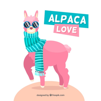 Cool alpaca background Cool alpaca background