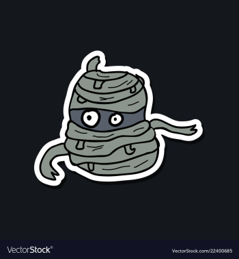 Cool cartoon monster face halloween vector image Cool cartoon monster face halloween vector image