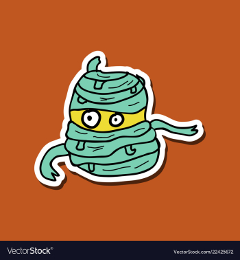 Cool cartoon monster face halloween vector image Cool cartoon monster face halloween vector image