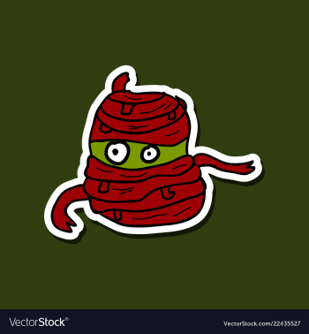 Cool cartoon monster face halloween vector image Cool cartoon monster face halloween vector image