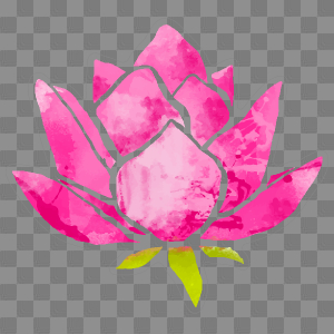 Cool Pink Lotus Flower Sticker