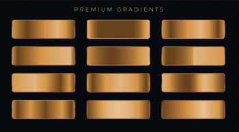 Copper metallic premium gradients set Copper metallic premium gradients set
