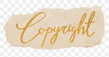 Copyright word png, gold glittery | Free PNG - rawpixel