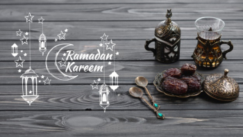 Copyspace mockup with ramadan concept Free Psd