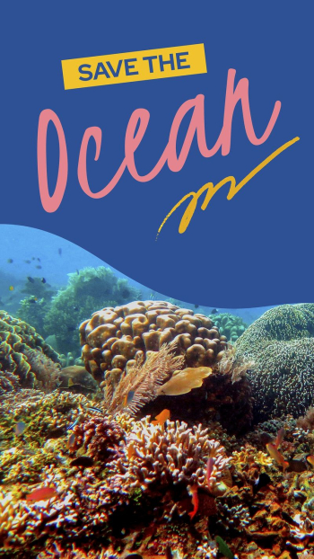 Coral reefs Instagram story template, | Free Vector Template - rawpixel Coral reefs Instagram story template, | Free Vector Template - rawpixel