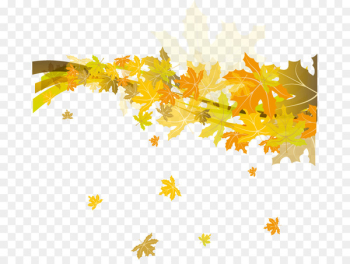 CorelDRAW Template - Beautiful autumn leaves leaves 