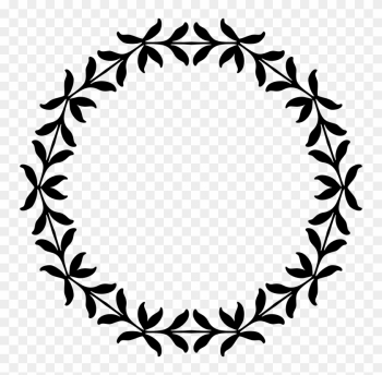 Corner Decoration Expanded 20 Black And White Christmas - Frame Floral Redondo Png