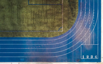 Corner Of Field And Race Track Corner Of Field And Race Track
