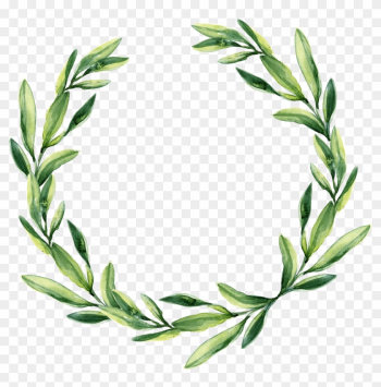 Corona De Flores De La Boda De La Acuarela De La Caligrafía - Leaf Garland Png Corona De Flores De La Boda De La Acuarela De La Caligrafía - Leaf Garland Png