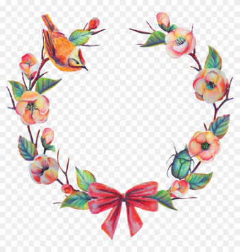 Corona De Flores El Día De San Valentín Material Transparente - Picture Frame Corona De Flores El Día De San Valentín Material Transparente - Picture Frame