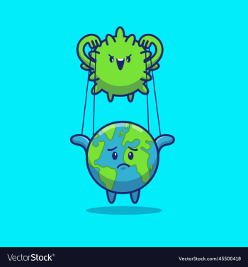 corona virus controlling world cartoon corona virus controlling world cartoon