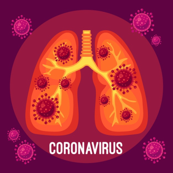 Coronavirus concept lungs design Free Vector Coronavirus concept lungs design Free Vector
