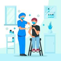 Coronavirus Vaccination concept Free Vector Coronavirus Vaccination concept Free Vector