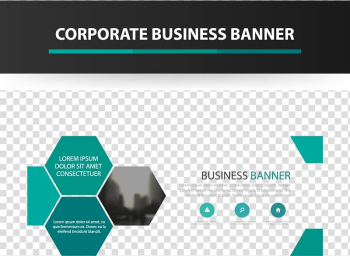 Corporate business banner chart, Business banner transparent background PNG clipart