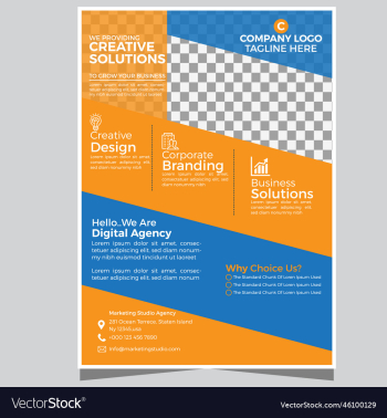 corporate business flyer template design vactor corporate business flyer template design vactor