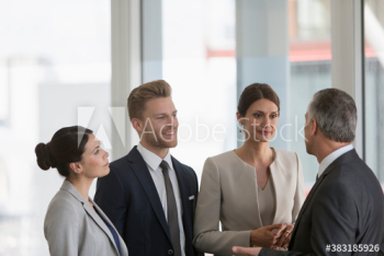Corporate business people talking Corporate business people talking