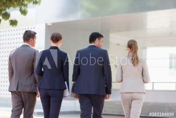 Corporate business people walking Corporate business people walking