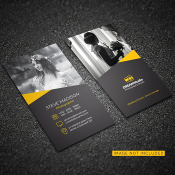 Corporate card template for photography