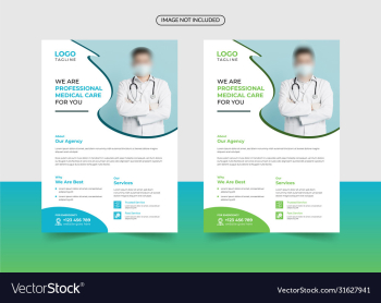 corporate healthcare and medical flyer template