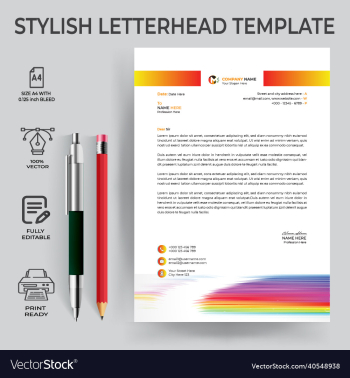 corporate letterhead template design corporate letterhead template design