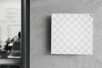 Corporate sign png mockup, transparent | Free PNG Mockup - rawpixel