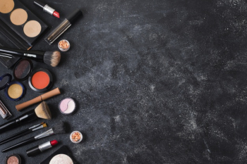 Cosmetics arranged on dusty dark background Free Photo Cosmetics arranged on dusty dark background Free Photo