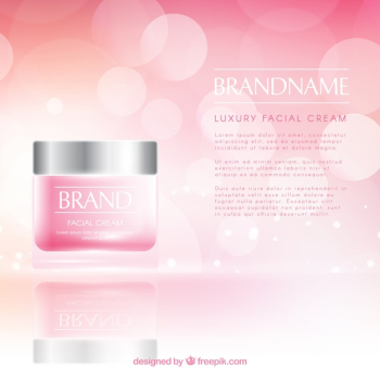 Cosmetics background with realistic style Cosmetics background with realistic style