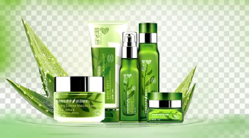Cosmetics Banner Advertising, Cosmetics aloe decorative material transparent background PNG clipart