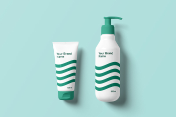 Cosmetics Bottle Mockup Cosmetics Bottle Mockup