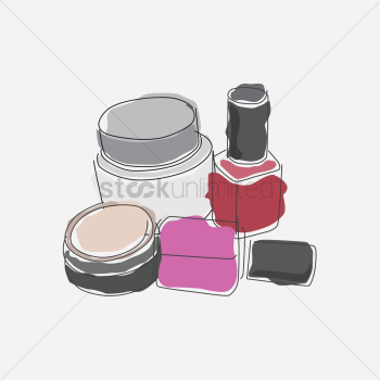 Cosmetics containers and nail polishes Cosmetics containers and nail polishes
