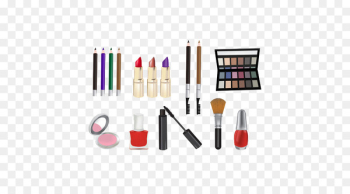 Cosmetics Makeup brush Eye shadow Illustration - Women daily cosmetics 