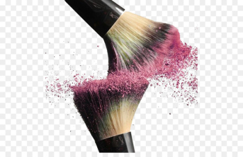 Cosmetics Makeup brush - Makeup brush blush pink splash collision 