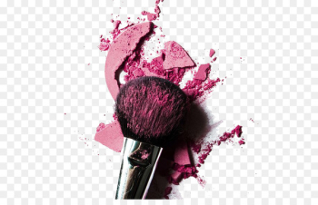 Cosmetics Rouge Face powder Make-up artist Makeup brush - Rose pink powder blush broken 