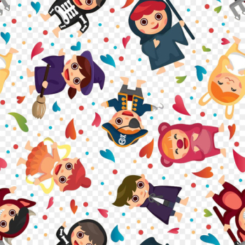 Costume party Halloween costume Clip art - Vector farewell party 