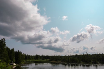 Cottage Lake Cloudy Sky Cottage Lake Cloudy Sky