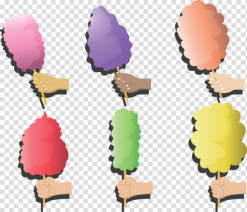 Cotton candy Sugar, Color cotton candy transparent background PNG clipart