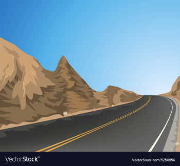 Country road vector image Country road vector image