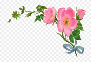 Country Vintage Floral Clipart - Vintage Flower Border Png Country Vintage Floral Clipart - Vintage Flower Border Png
