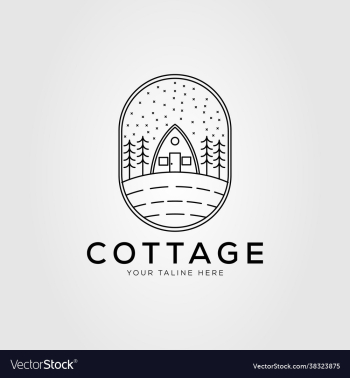 countryside cottage architecture house logo countryside cottage architecture house logo