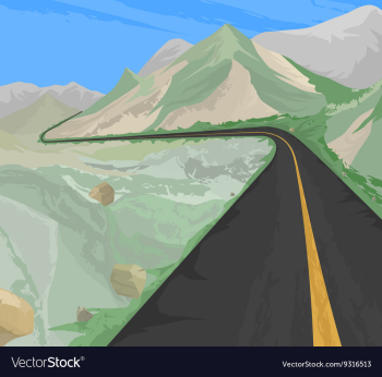Countryside vector image Countryside vector image