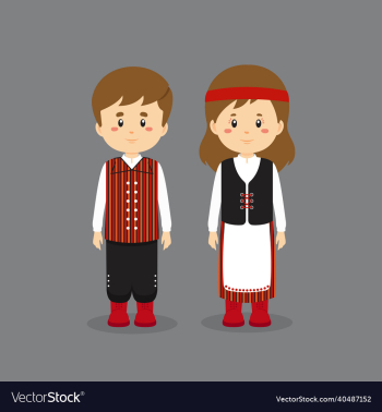 couple character wearing finland national dress couple character wearing finland national dress
