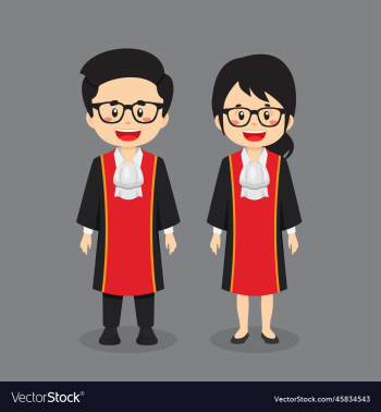 couple character wearing judge outfit couple character wearing judge outfit
