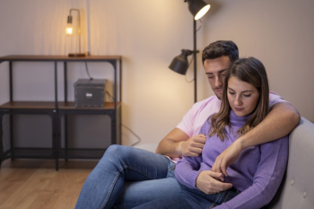 Couple in love relaxing at home Free Photo Couple in love relaxing at home Free Photo