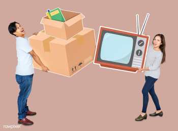 Couple moving into a new home | Free stock psd mockup - 490620 Couple moving into a new home | Free stock psd mockup - 490620