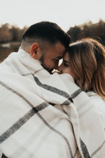 couple on blanket couple on blanket