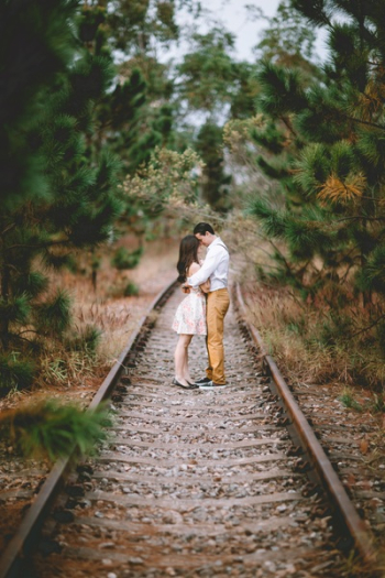 Couple on Railroad Couple on Railroad