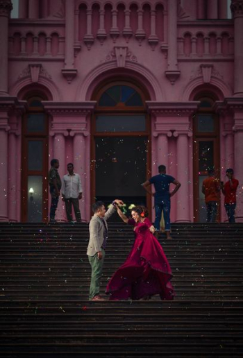 couple performing dance couple performing dance